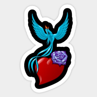 blue bird Sticker